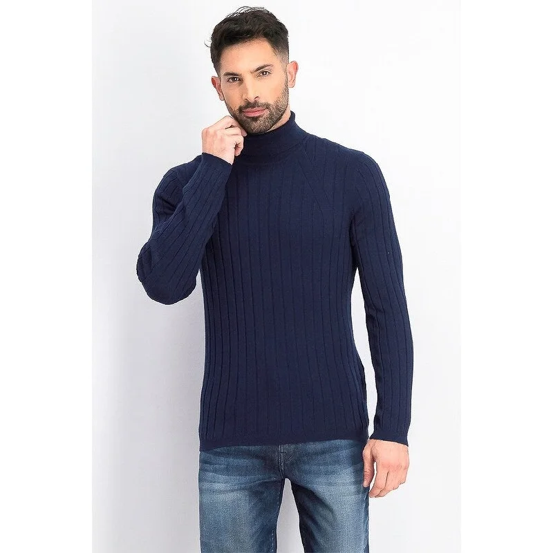 INC International Concepts Men's Elite Turtleneck Sweater Basic Navy Size Large Bohemian Men's Free Bohemian Men's Free