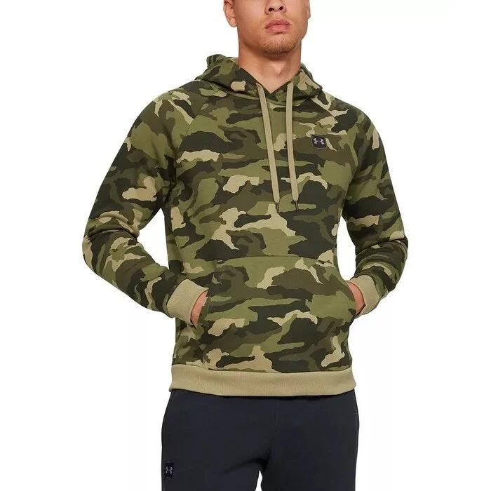 Under Armour Men's Rival Fleece Camo Hoodie Green Size Small Business Business