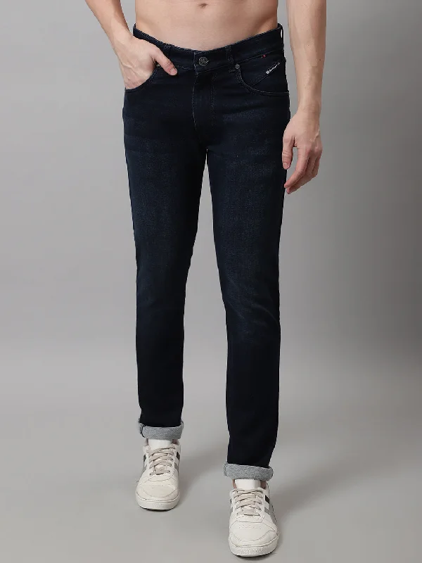 Men's Ultra Narrow fit Light Fade Navy Blue  Jeans Modern Men's Tech Modern Men's Tech