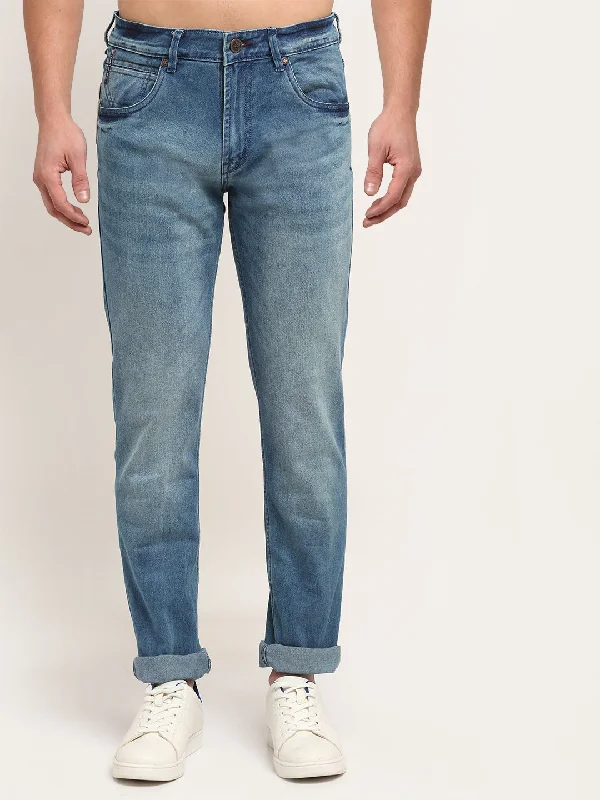 Men's Ultra Narrow fit Heavy Fade Carbon Blue  Jeans Refined Men's Classic  Refined Men's Classic 