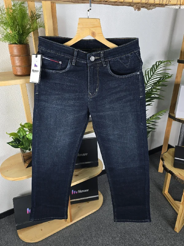 Comfort Denim Jeans Dark Blue Minimalist Men's Casual  Minimalist Men's Casual 