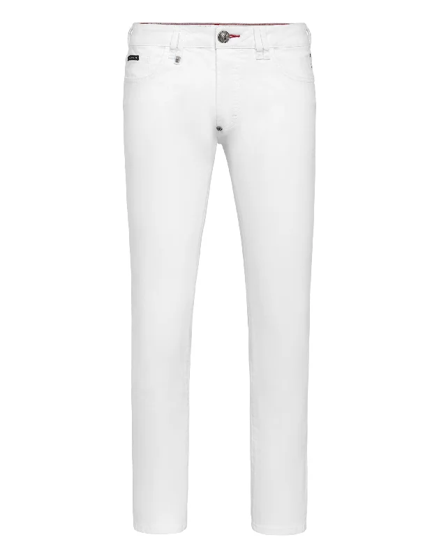 Denim Skinny Trousers fit Iconic Plein Elegant Men's Cashmere Elegant Men's Cashmere