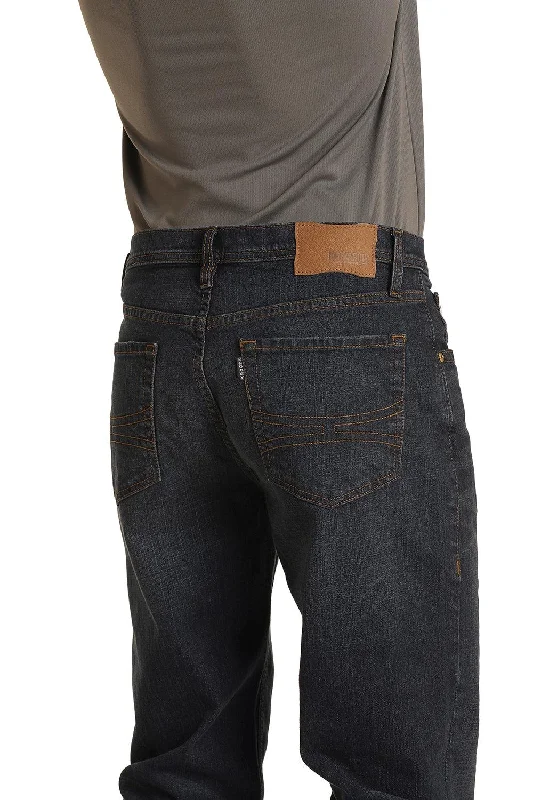 "Dark Vintage"  Relaxed fit Stackable Bootcut Jeans Refined Men's Hand Refined Men's Hand