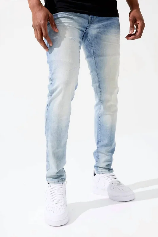 Men's Ross Marbled Denim Jean In Iced Lager Refined Men's Classic  Refined Men's Classic 