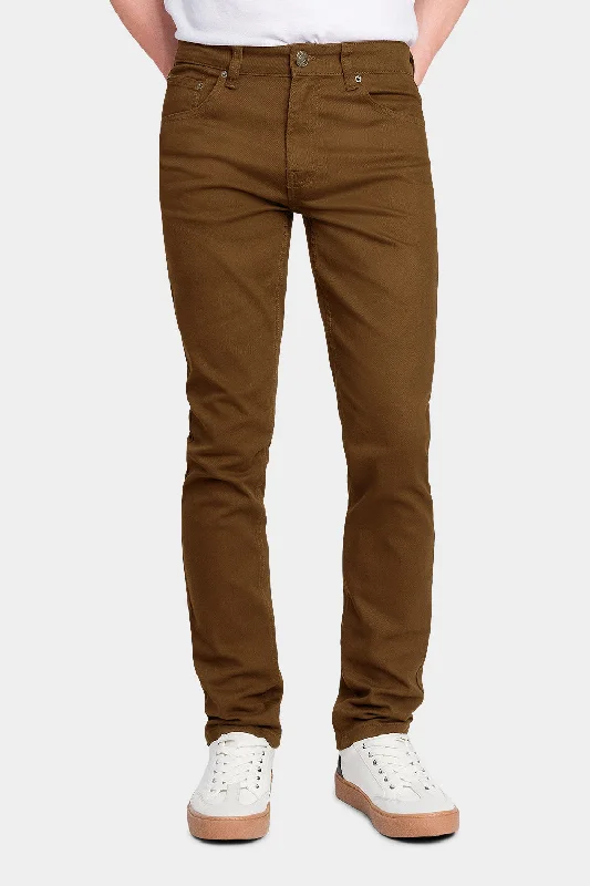 Men's Essential Skinny Fit Colored Jeans (Mocha) Cozy Men's Sherpa Cozy Men's Sherpa