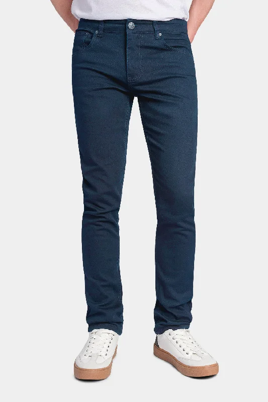 Men's Essential Skinny Fit Colored Jeans (Teal) Confident Men's Power Confident Men's Power