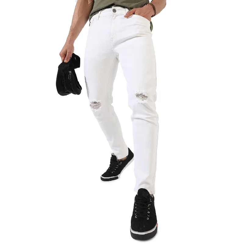 Men's Solid Denim Jeans Practical Men's Quick Practical Men's Quick