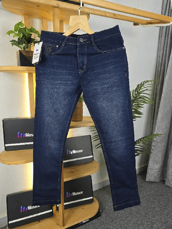 Dark Blue wash jeans in your favourite ankle fit Sharp Men's Italian Sharp Men's Italian