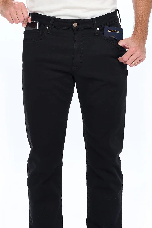 Best Travel Jeans | Jet Black Elegant Men's Formal  Elegant Men's Formal 