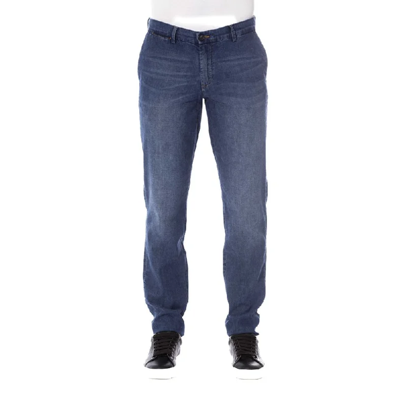 Trussardi Jeans Sleek Cotton  with Classic Men's Fixings Casual Men's Short Casual Men's Short